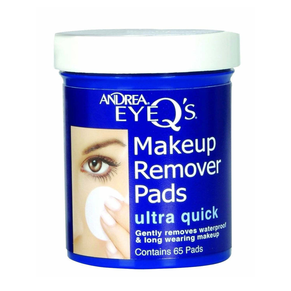 Andrea Eyeqs Ultra Quick Eye Makeup Remover Pads, 65 Pads